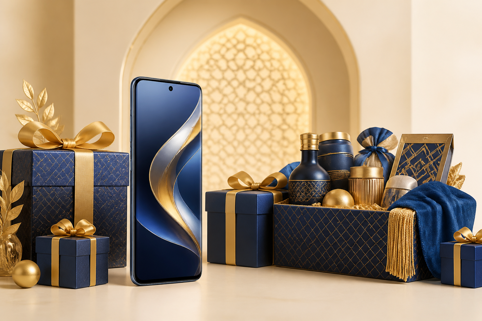 Smartphone et coffrets cadeaux